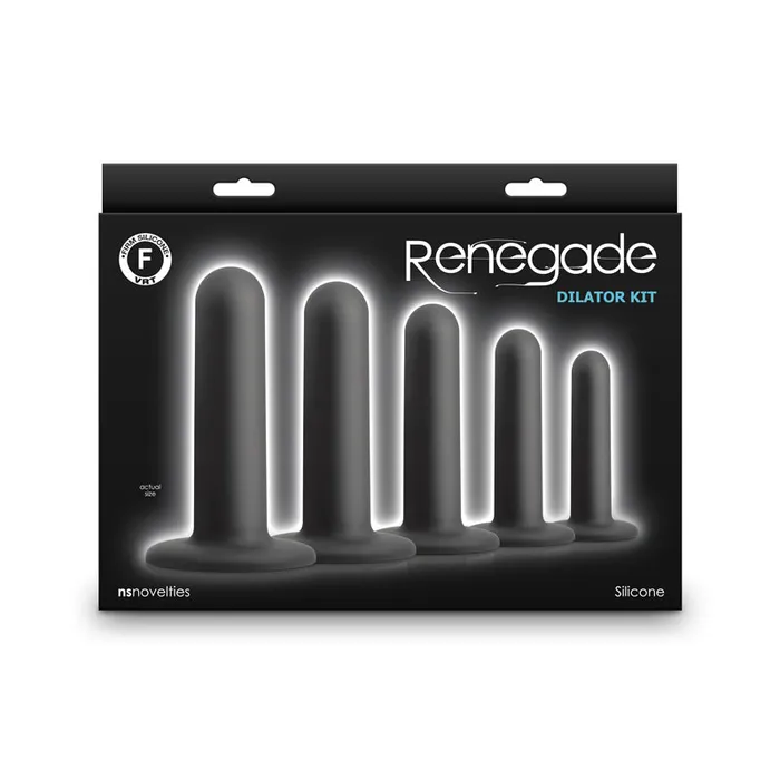 ShhhWndsr Anal Renegade 5 piece Smooth Dilator Kit Black