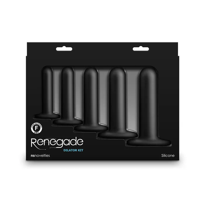 ShhhWndsr Anal Renegade 5 piece Smooth Dilator Kit Black