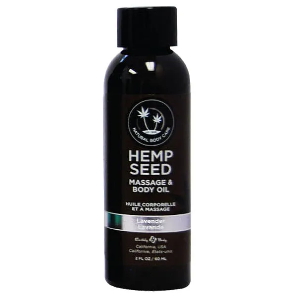 ShhhWndsr Couples Hemp Seed Massage Body Oil Lavender Wild Lavender 60ml