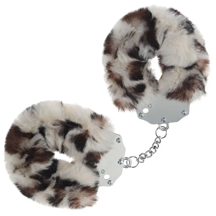ShhhWndsr Couples OUCH HeavyDuty Fluffy Cuffs Snow Leopard