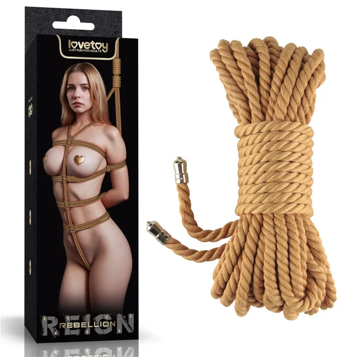ShhhWndsr Couples Rebellion Reign Natural Knot Bondage Rope 10 metres Tan