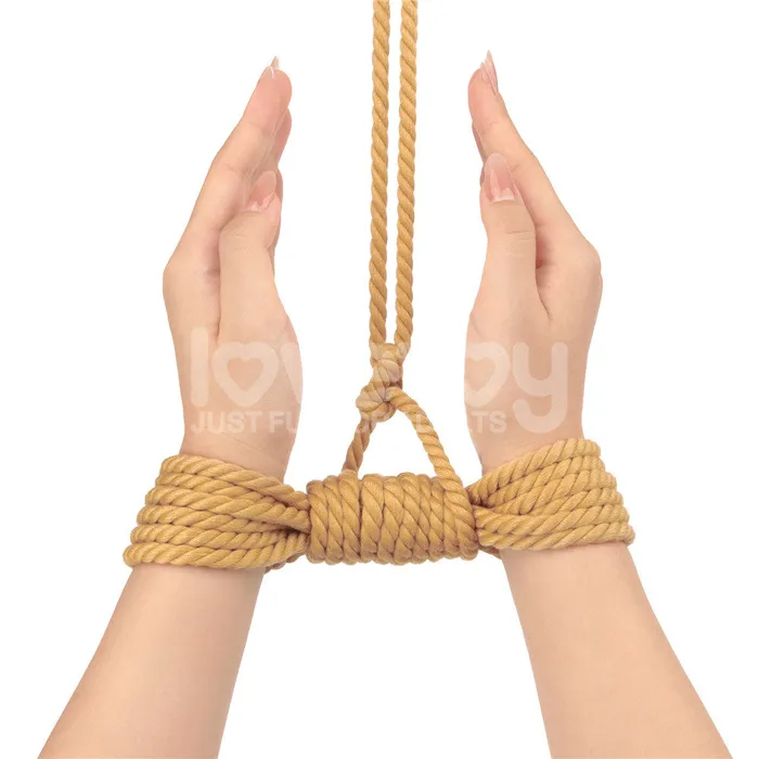 ShhhWndsr Couples Rebellion Reign Natural Knot Bondage Rope 10 metres Tan ShhhWndsr Couples Rebellion Reign Natural Knot Bondage Rope 10 metres Tan