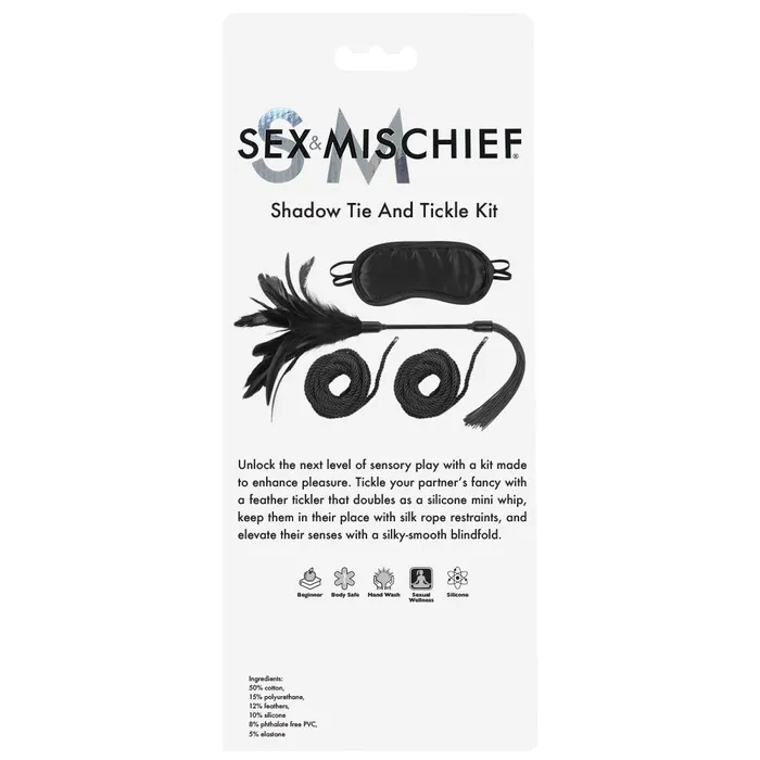 ShhhWndsr Couples Sex Mischief Shadow Tie and Tickle Kit ShhhWndsr Couples Sex Mischief Shadow Tie and Tickle Kit