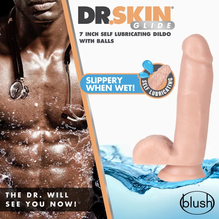 ShhhWndsr Dildos Dr Skin Glide 7 Inch Self Lubricating Dildo 178 cm Dong ShhhWndsr Dildos Dr Skin Glide 7 Inch Self Lubricating Dildo 178 cm Dong