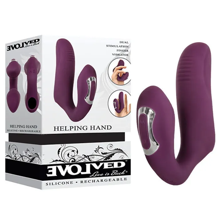 ShhhWndsr Female Sex Toys Evolved Helping Hand USB Rechargeable Dual Finger Stimulator ShhhWndsr Female Sex Toys Evolved Helping Hand USB Rechargeable Dual Finger Stimulator