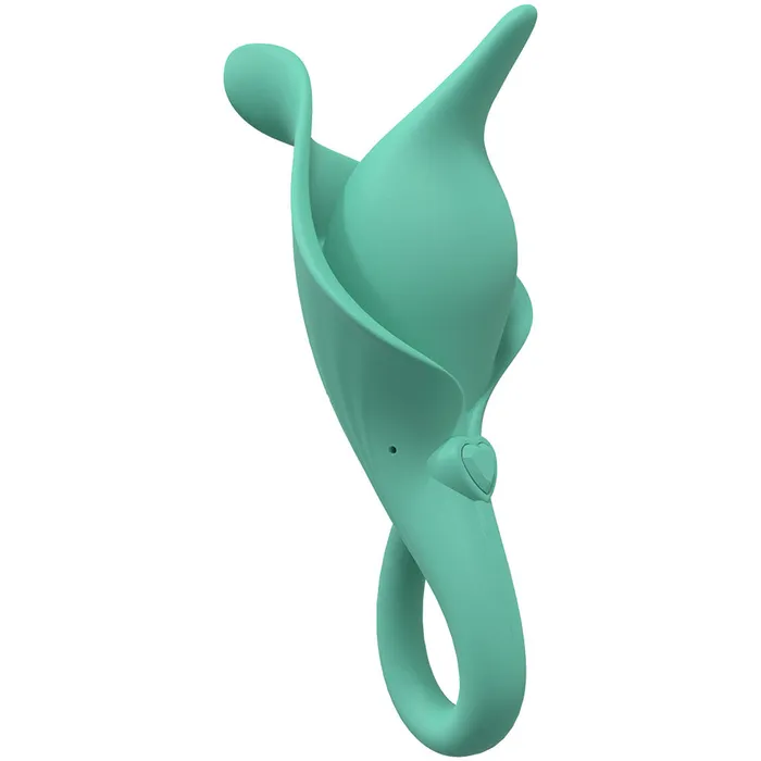 ShhhWndsr Female Sex Toys LoveLine Lily 10 Speed Flicking Finger Sleeve Silicone Vibrator Green