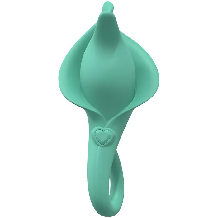 ShhhWndsr Female Sex Toys LoveLine Lily 10 Speed Flicking Finger Sleeve Silicone Vibrator Green