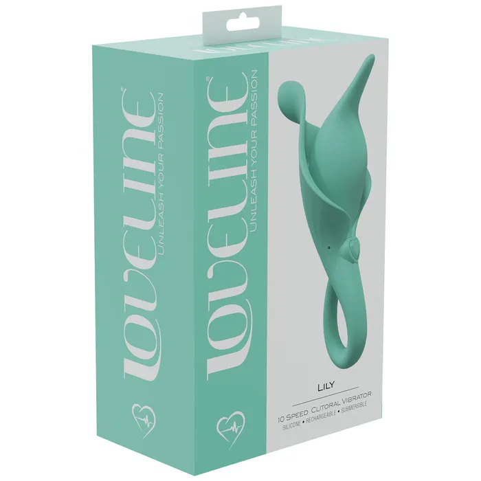 ShhhWndsr Female Sex Toys LoveLine Lily 10 Speed Flicking Finger Sleeve Silicone Vibrator Green