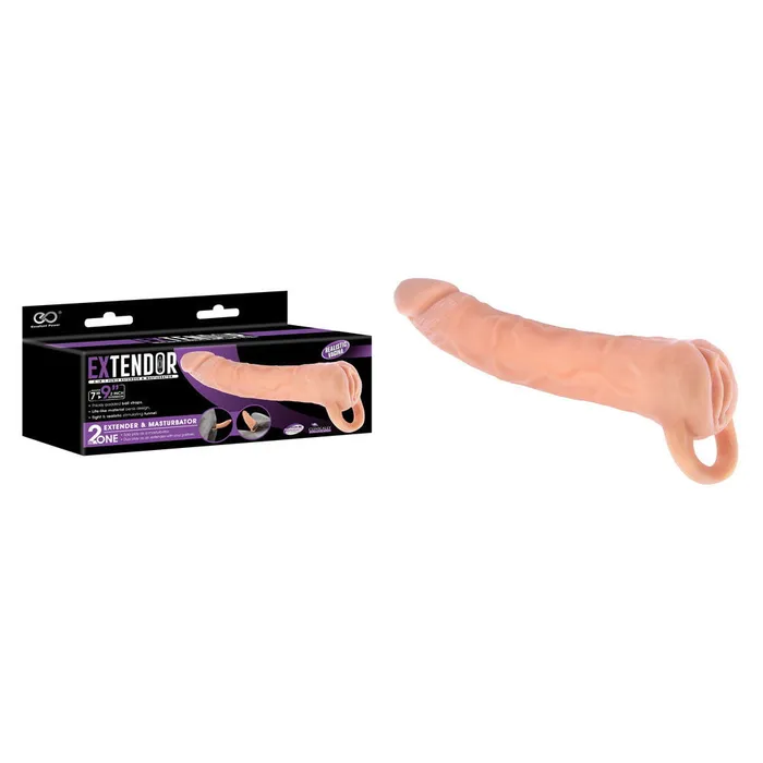 ShhhWndsr Male Sex Toys Extendor 2in1 Penis Extender Masturbator 22cm Flesh ShhhWndsr Male Sex Toys Extendor 2in1 Penis Extender Masturbator 22cm Flesh