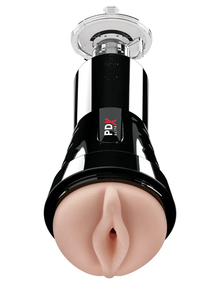 ShhhWndsr Male Sex Toys PDX Elite Cock Compressor Vibrating Stroker USB Rechargeable Vibrating Pussy Stroker with Suction Base ShhhWndsr Male Sex Toys PDX Elite Cock Compressor Vibrating Stroker USB Rechargeable Vibrating Pussy Stroker with Suction Base