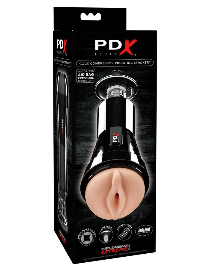 ShhhWndsr Male Sex Toys PDX Elite Cock Compressor Vibrating Stroker USB Rechargeable Vibrating Pussy Stroker with Suction Base ShhhWndsr Male Sex Toys PDX Elite Cock Compressor Vibrating Stroker USB Rechargeable Vibrating Pussy Stroker with Suction Base