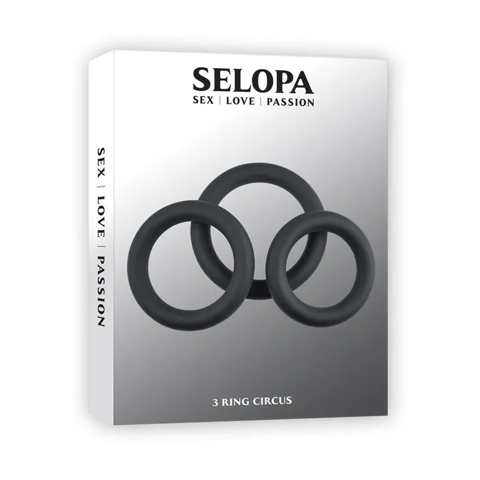 ShhhWndsr Male Sex Toys Selopa 3 RING CIRCUS Cock Ring Set