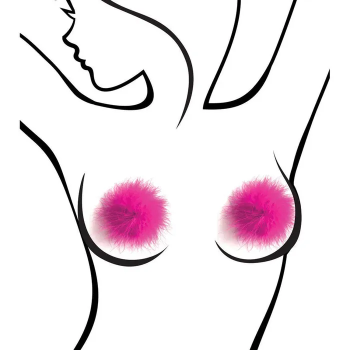 ShhhWndsr Nipple Clitoral Toys Sexy AF Nipple Couture Marabou Marabou Reuseable Nipple Pasties ShhhWndsr Nipple Clitoral Toys Sexy AF Nipple Couture Marabou Marabou Reuseable Nipple Pasties