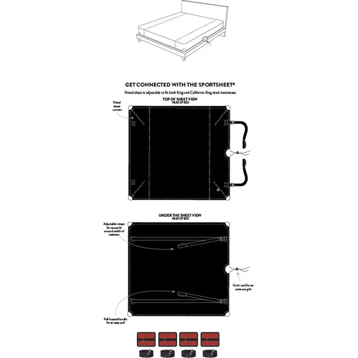 ShhhWndsr Restraints SPORTSHEETS The Sportsheet Black KING Size with Integrated Cuffs ShhhWndsr Restraints SPORTSHEETS The Sportsheet Black KING Size with Integrated Cuffs