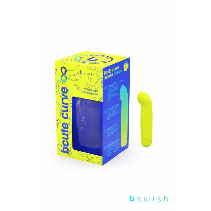 ShhhWndsr Vibrators Bcute Curve Infinite Classic Limited Edition Mini GSpot Vibe Citrus ShhhWndsr Vibrators Bcute Curve Infinite Classic Limited Edition Mini GSpot Vibe Citrus