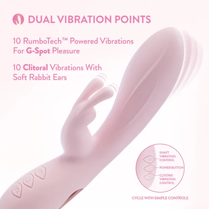 ShhhWndsr Vibrators Blush Morgan 197 cm USB Rechargeable Rabbit Vibrator ShhhWndsr Vibrators Blush Morgan 197 cm USB Rechargeable Rabbit Vibrator