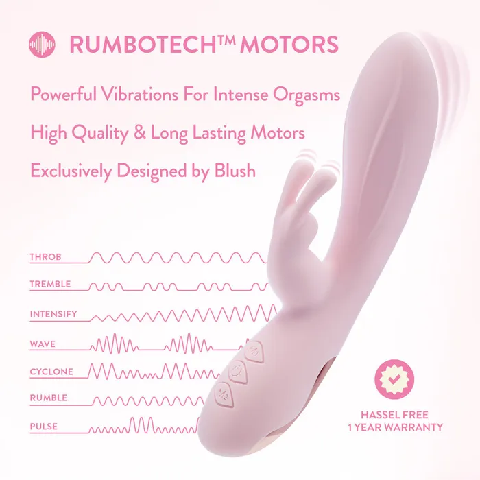 ShhhWndsr Vibrators Blush Morgan 197 cm USB Rechargeable Rabbit Vibrator ShhhWndsr Vibrators Blush Morgan 197 cm USB Rechargeable Rabbit Vibrator
