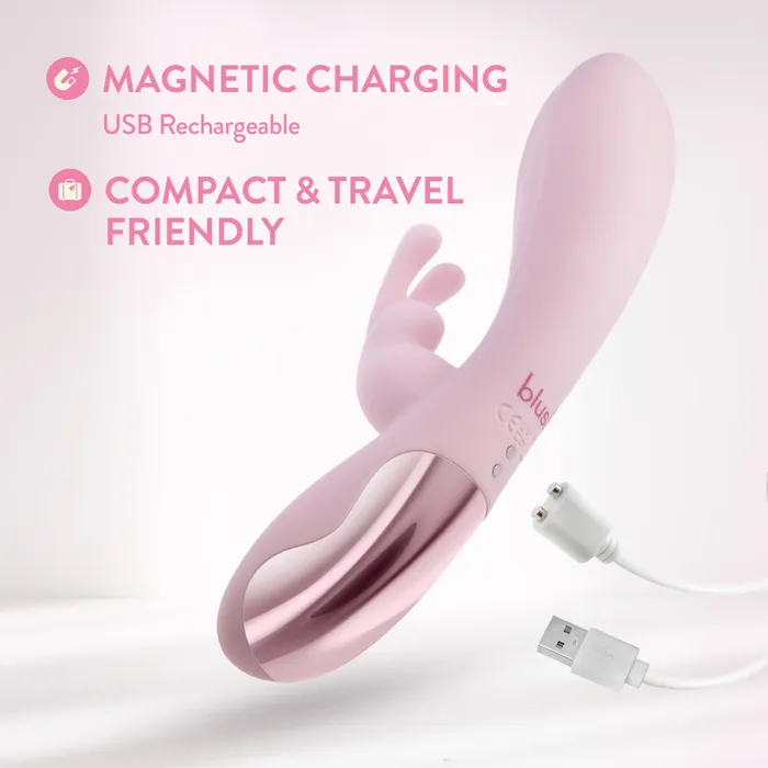 ShhhWndsr Vibrators Blush Morgan 197 cm USB Rechargeable Rabbit Vibrator ShhhWndsr Vibrators Blush Morgan 197 cm USB Rechargeable Rabbit Vibrator