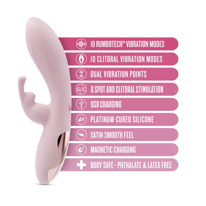ShhhWndsr Vibrators Blush Morgan 197 cm USB Rechargeable Rabbit Vibrator ShhhWndsr Vibrators Blush Morgan 197 cm USB Rechargeable Rabbit Vibrator