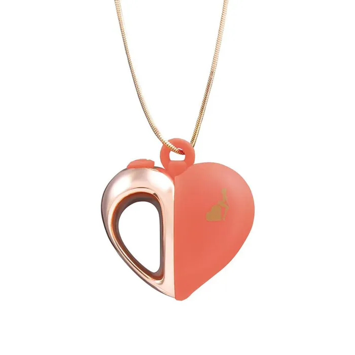 ShhhWndsr Vibrators LAPDANCE Heart Pendant Wearable Necklace Vibrator USB Rechargeable Rose Gold ShhhWndsr Vibrators LAPDANCE Heart Pendant Wearable Necklace Vibrator USB Rechargeable Rose Gold