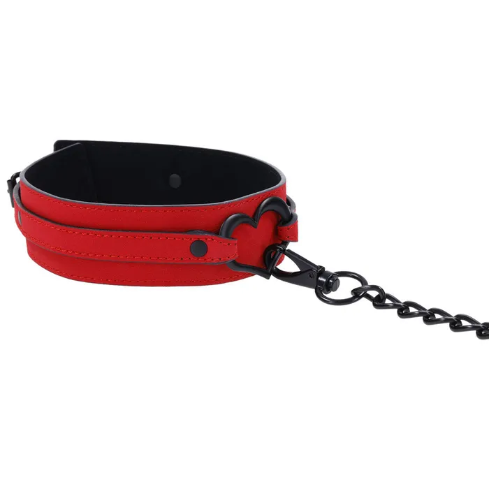 ShhhWndsr Vibrators SM Amor Collar and Leash Red