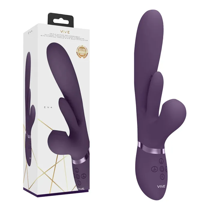 ShhhWndsr Vibrators VIVE Ena Rabbit Vibrator Purple