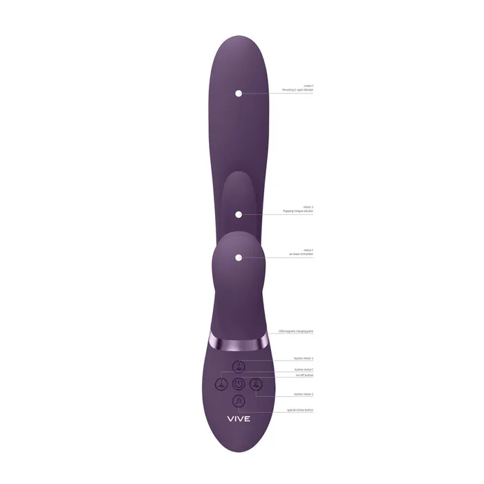 ShhhWndsr Vibrators VIVE Ena Rabbit Vibrator Purple ShhhWndsr Vibrators VIVE Ena Rabbit Vibrator Purple