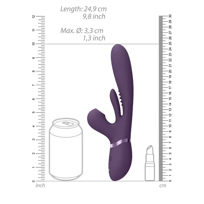 ShhhWndsr Vibrators VIVE Ena Rabbit Vibrator Purple ShhhWndsr Vibrators VIVE Ena Rabbit Vibrator Purple