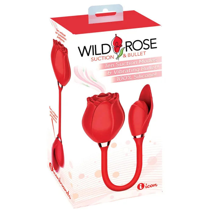 ShhhWndsr Vibrators Wild Rose Suction Bullet Vibrator Red