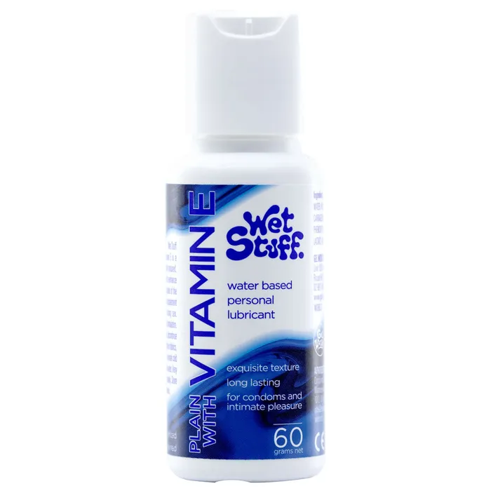 ShhhWndsr Wet Stuff PLAIN Vitamin E Charged Water Based Lubricant 60 gram Bottle Lubricants ShhhWndsr Wet Stuff PLAIN Vitamin E Charged Water Based Lubricant 60 gram Bottle Lubricants