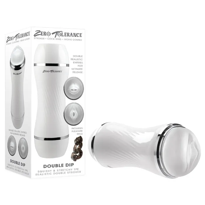ShhhWndsr Zero Tolerance DOUBLE DIP Clear 212 cm Double Ended Stroker Male Sex Toys ShhhWndsr Zero Tolerance DOUBLE DIP Clear 212 cm Double Ended Stroker Male Sex Toys