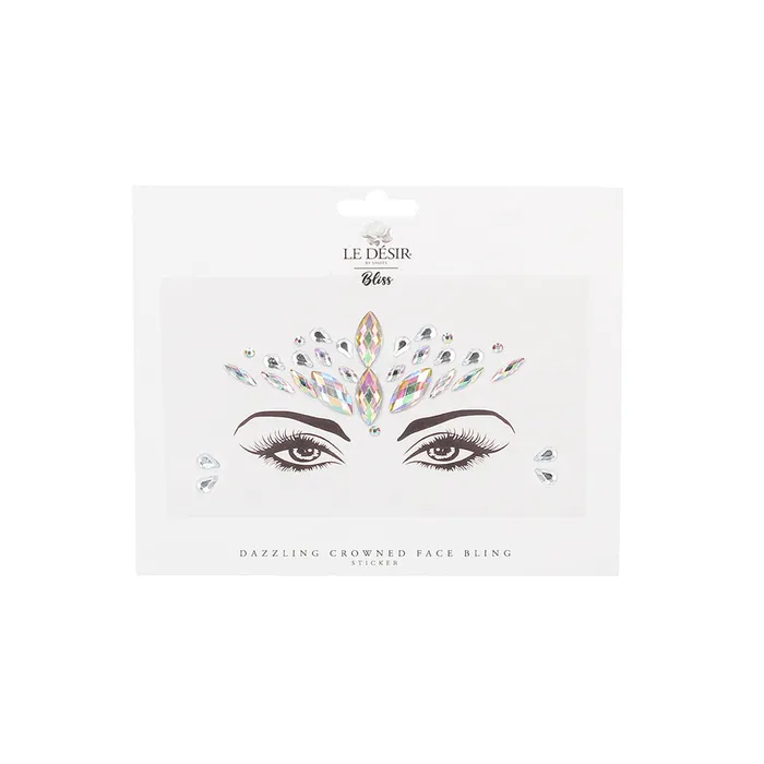 Shots Bliss Dazzling Crowned Face Bling Sticker OS Fairvillacom Vibrators