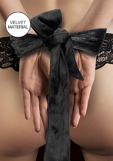 Shots Ouch Velvet Velcro TieUp Black Fairvillacom Anal