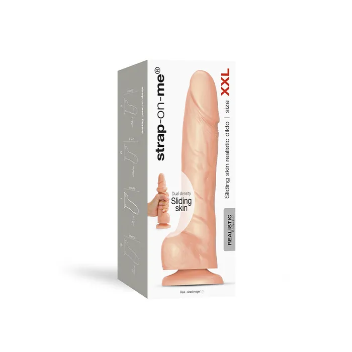StrapOnMe Slid Skin Real Dildo XXL Fl Fairvillacom Female Sex Toys