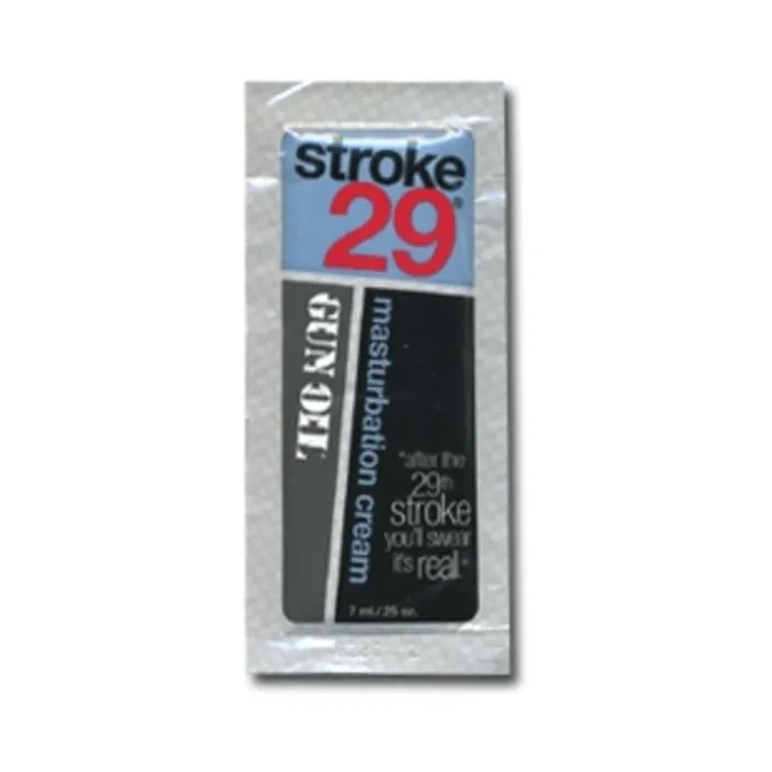 Stroke 29 Masturbation Cream Foil Pack Each Fairvillacom Enhancers