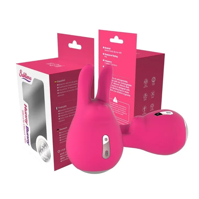 Sublime Hunny Bunny Silicone Clitoral Vibe Pink Fairvillacom Vibrators