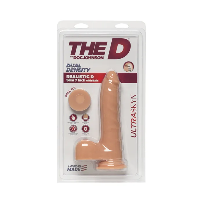 The D Realistic Slim 7in Ultraskyn Vanilla Fairvillacom Dildos
