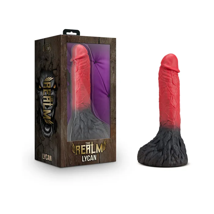 The Realm Lycan Lockon Werewolf Dildo Red Fairvillacom Dildos