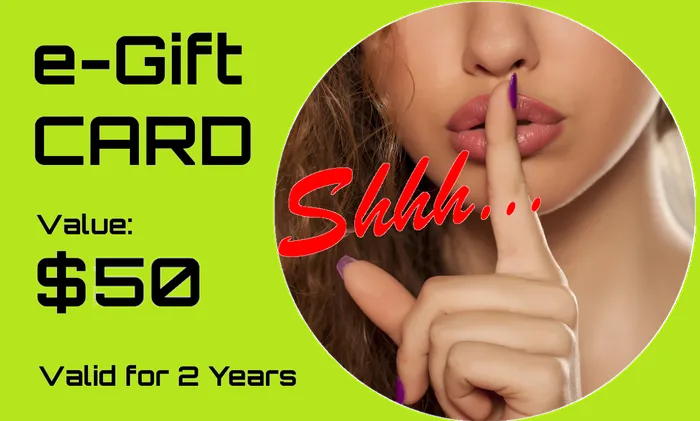 The Shhh eGift Card 5000 Value ShhhBrand Dildos