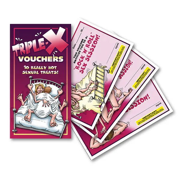 TripleX Vouchers Set of 10 Vouchers ShhhWndsr Anal