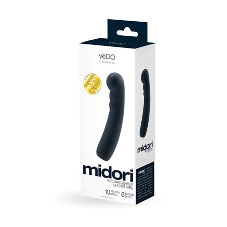 VeDO Midori Rechargeable G Spot Vibe Just Black Fairvillacom Vibrators