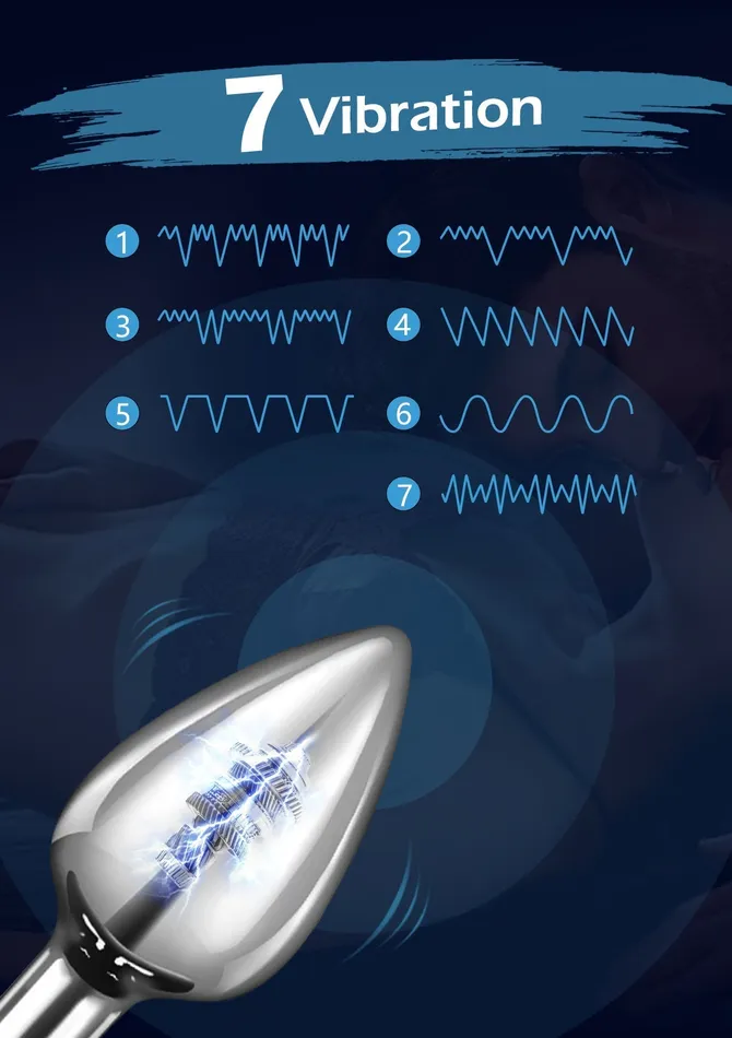 Vibrating Butt Plug with Remote Control Amovibe Male Sex Toys