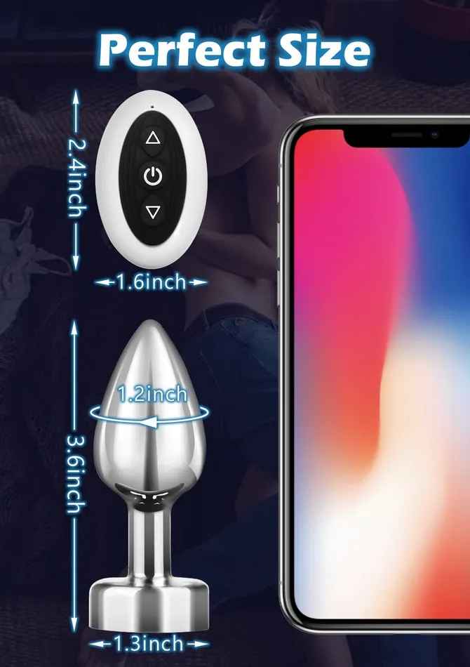Vibrating Butt Plug with Remote Control Amovibe Male Sex Toys