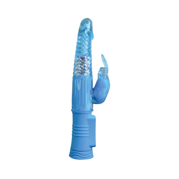 Vibrators 4Play Deluxe Slim Rabbit Vibe Blue Fairvillacom