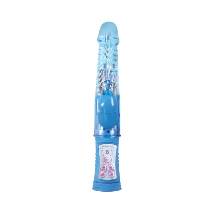 Vibrators 4Play Deluxe Slim Rabbit Vibe Blue Fairvillacom