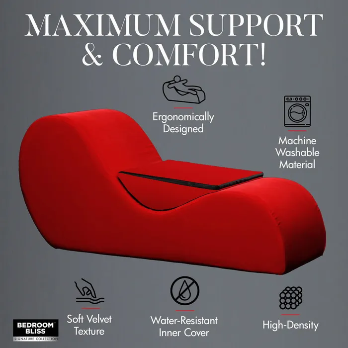 Vibrators Bedroom Bliss Tantra Sex Sofa RED ShhhWndsr