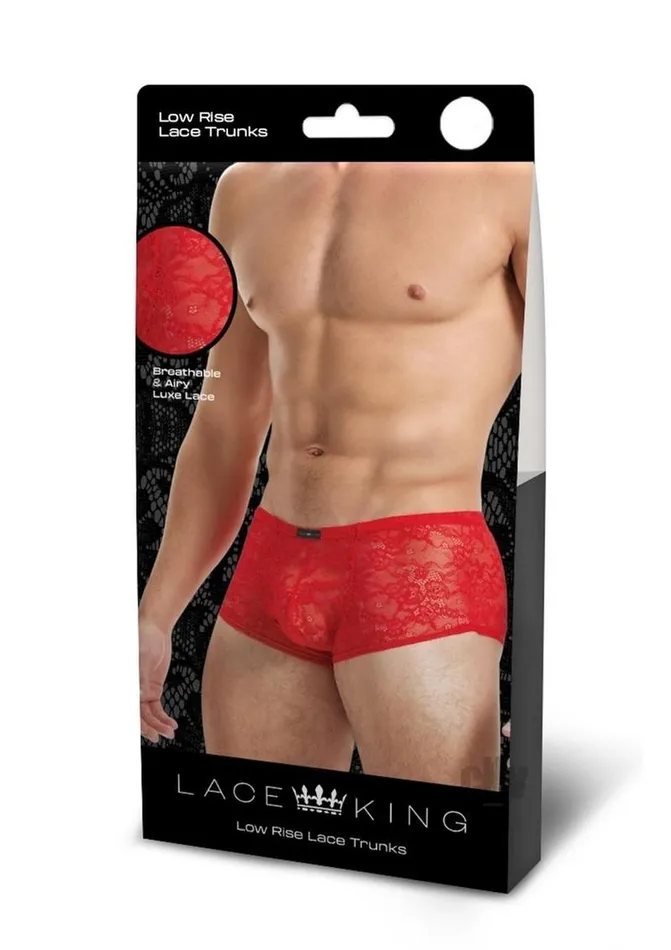 Vibrators Boyztown Marketing Lace King Lace Boxers Ml Red