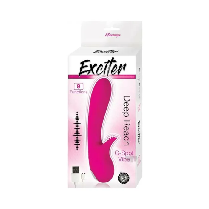 Vibrators Exciter Deep Reach GSpot Vibe Pink Fairvillacom