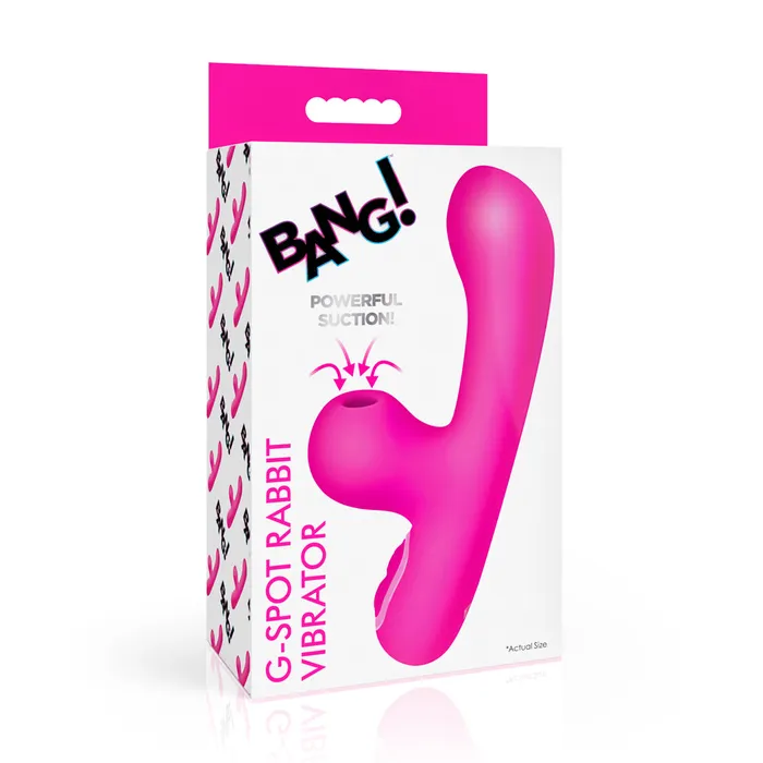Vibrators Fairvillacom Bang 10X GSpot Rabbit Vibrator W Suction Pink