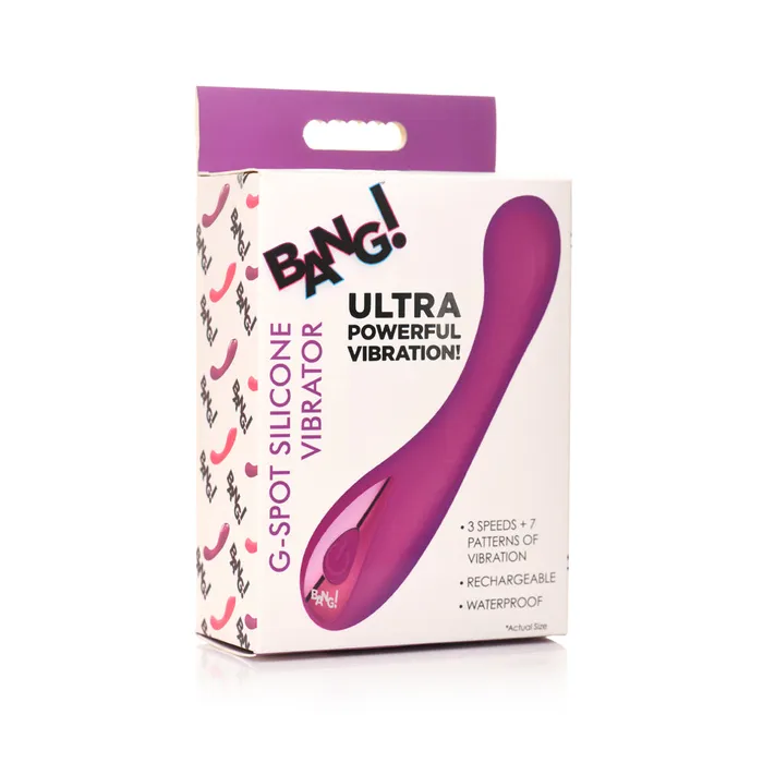 Vibrators Fairvillacom Bang GSpot Silicone Vibrator Purple